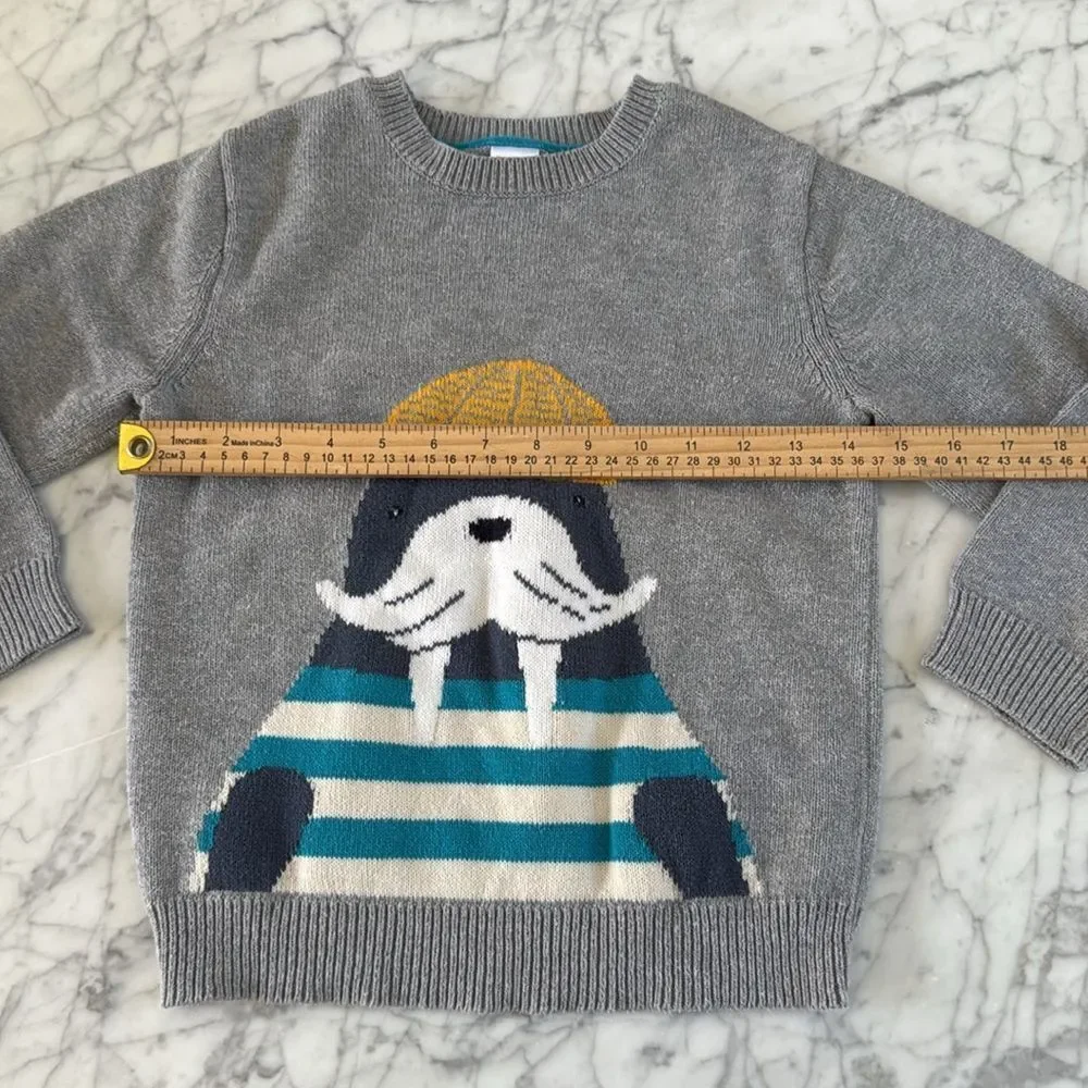 Gymboree 2015 Walrus Anchors Away Sweater Sz 5T